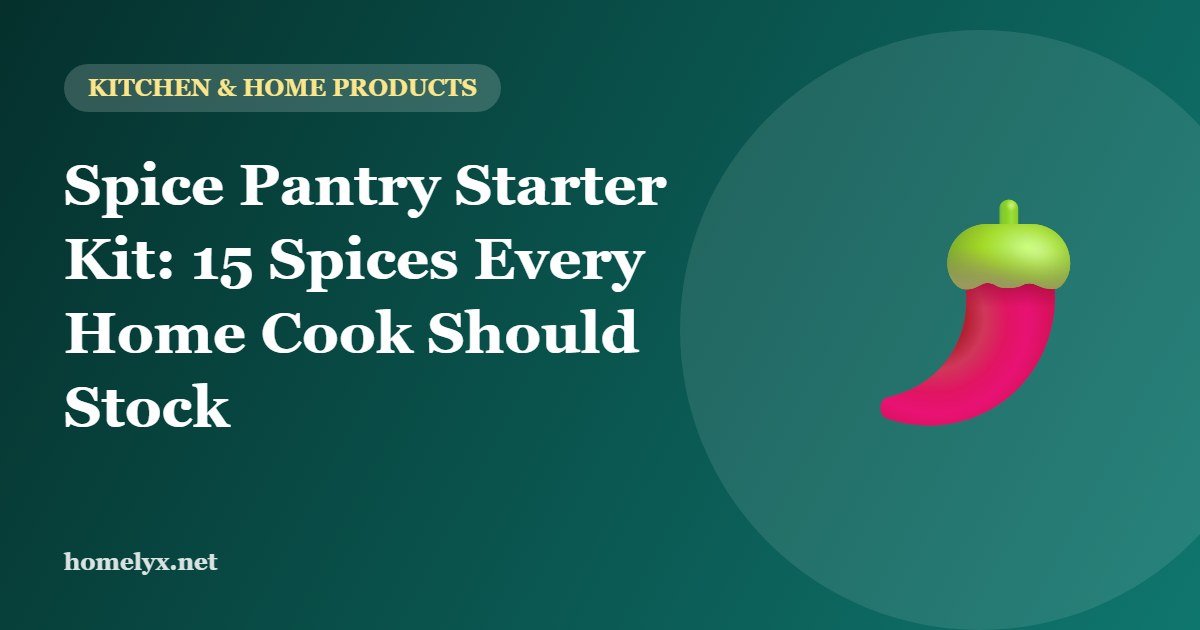 Spice Pantry Starter Kit: 15 Spices Every Home Cook Should Stock